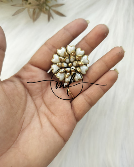 Kundan Hair Brooch/Hair ties