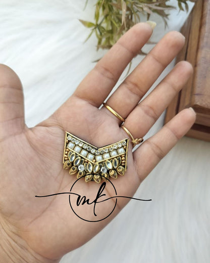 VIMI Braid Golden hair Brooch - SET OF 5