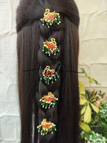 Glorious Red Swan Hair hook