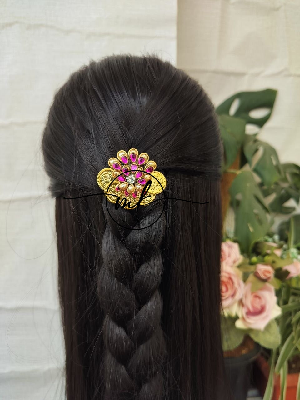 CIMA bloom Kundan Hair Brooch Return gift Combo - mix of colours