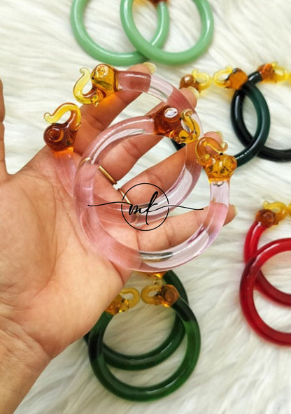 Elephant Glass Bangle