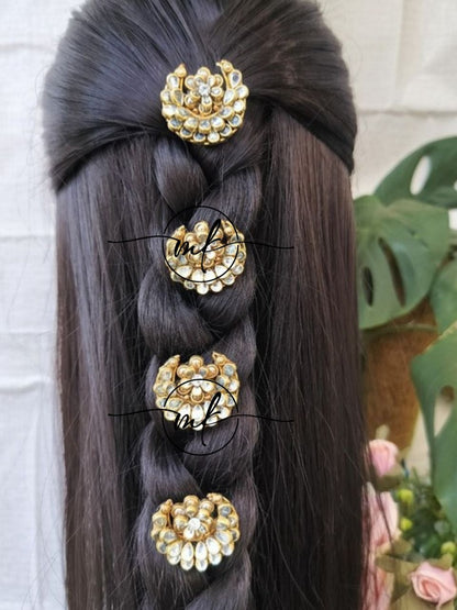 Preth Moon Hair Braid Brooch - Set of 4