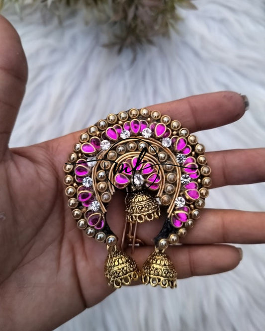 Pink Exquisite Hair Brooch