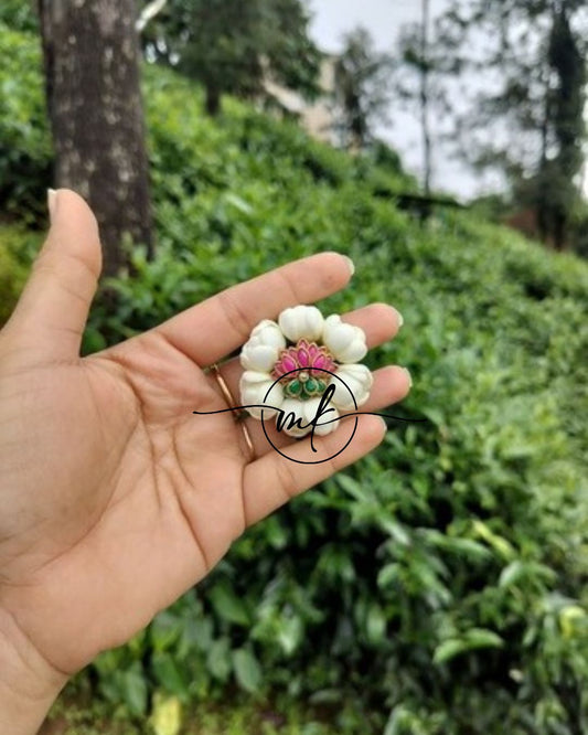 Dark Pink Mini Lotus Malli ARFL Alligator clip