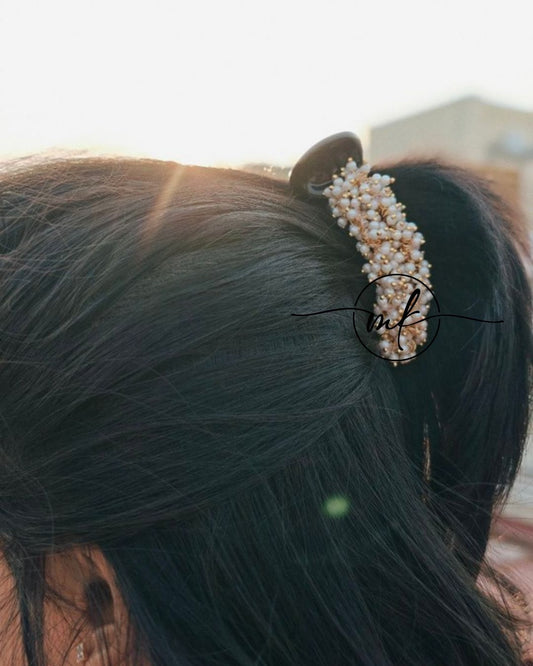 Pearl Banana clip - V type