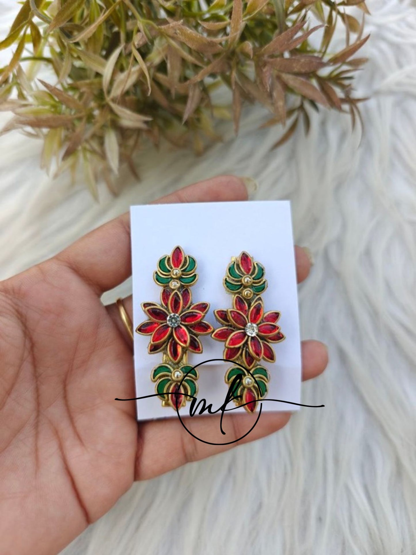 Kundan Alligator pins
