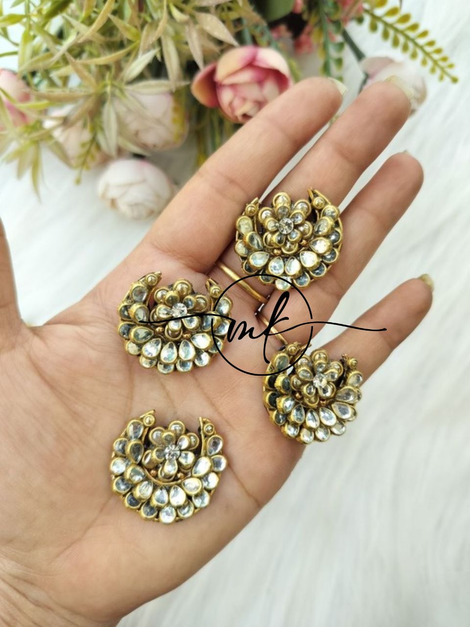Preth Moon Hair Braid Brooch - Set of 4