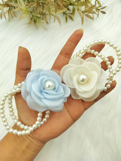 Floral Pearl Hair ties