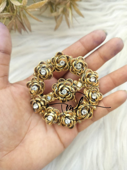 Nimo Centre clip GOLD rose -5cm