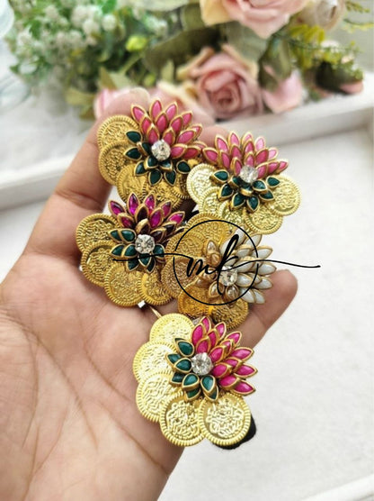 CIMA Lotus Hair Brooch Return gift Combo (mix of colours)