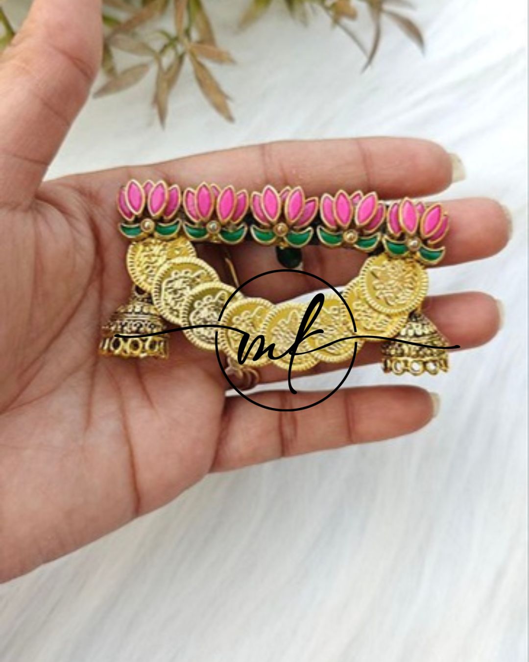Jimiki Cora Hair Brooch - Light Pink Lotus