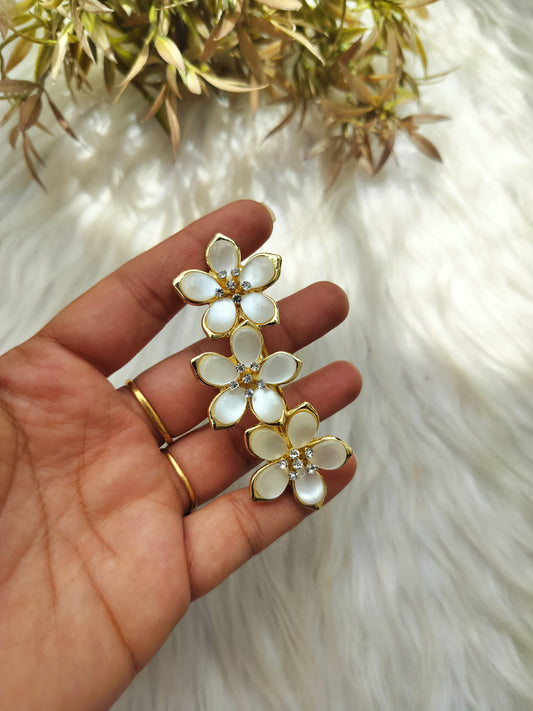 Flower Metal Buckle Clip - Medium Size