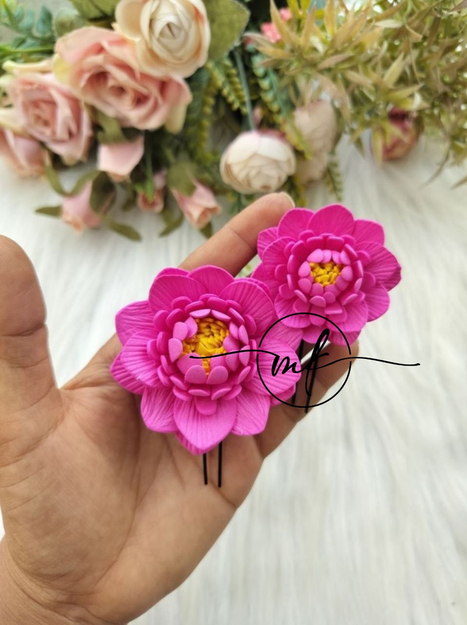Lotus ARFL Hair brooch - 2 piece