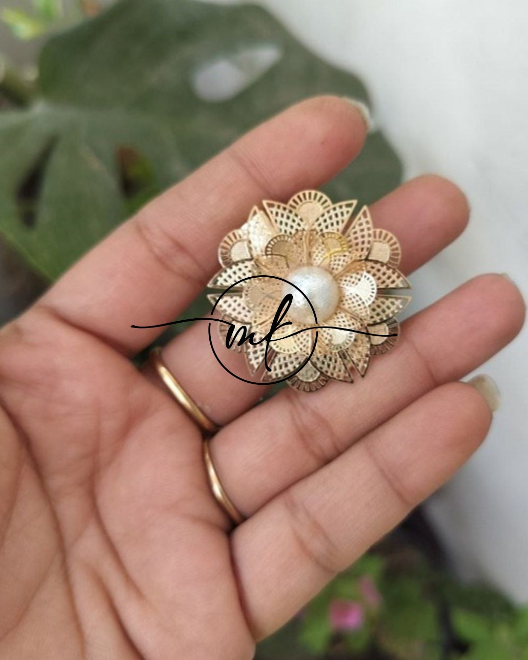 NEO Floral Alligator clip - small size