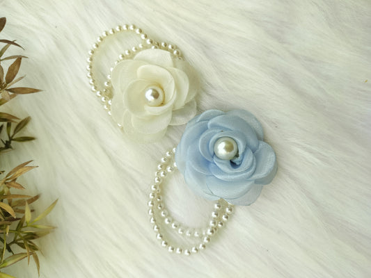 Floral Pearl Hair ties