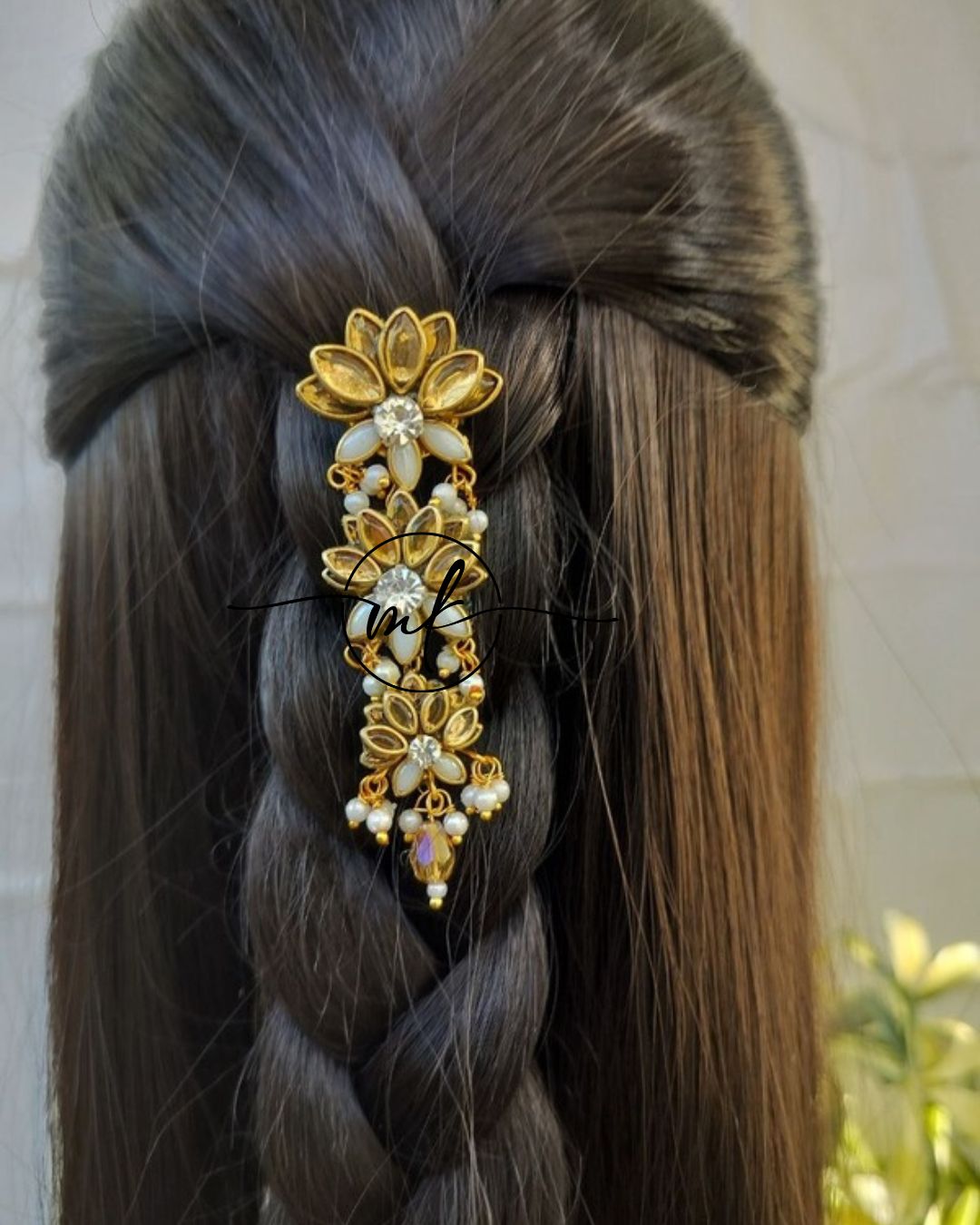 LYLA Gold Lily Hair BROOCH