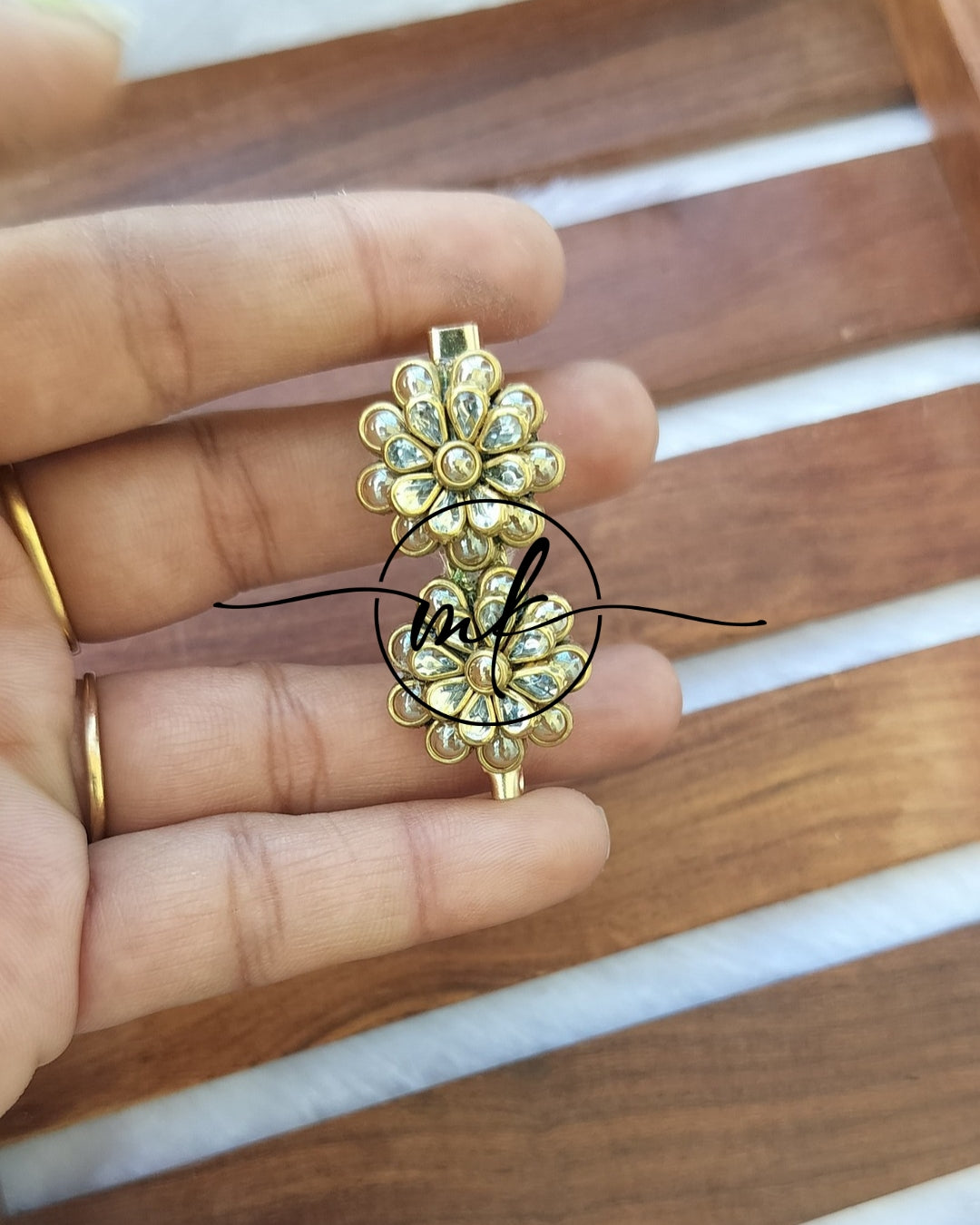 Kundan Saree pin