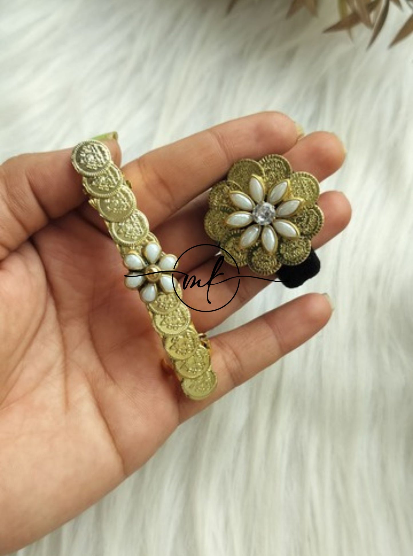 Hair Ties + Clip Personalised Combo