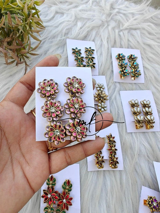Kundan Alligator pin