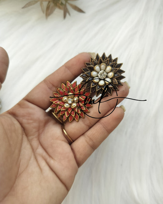 Kundan Hair Brooch/Hair ties