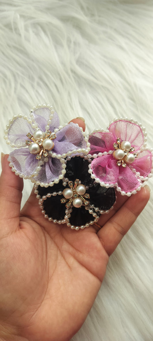 Organza Flower Hair Band