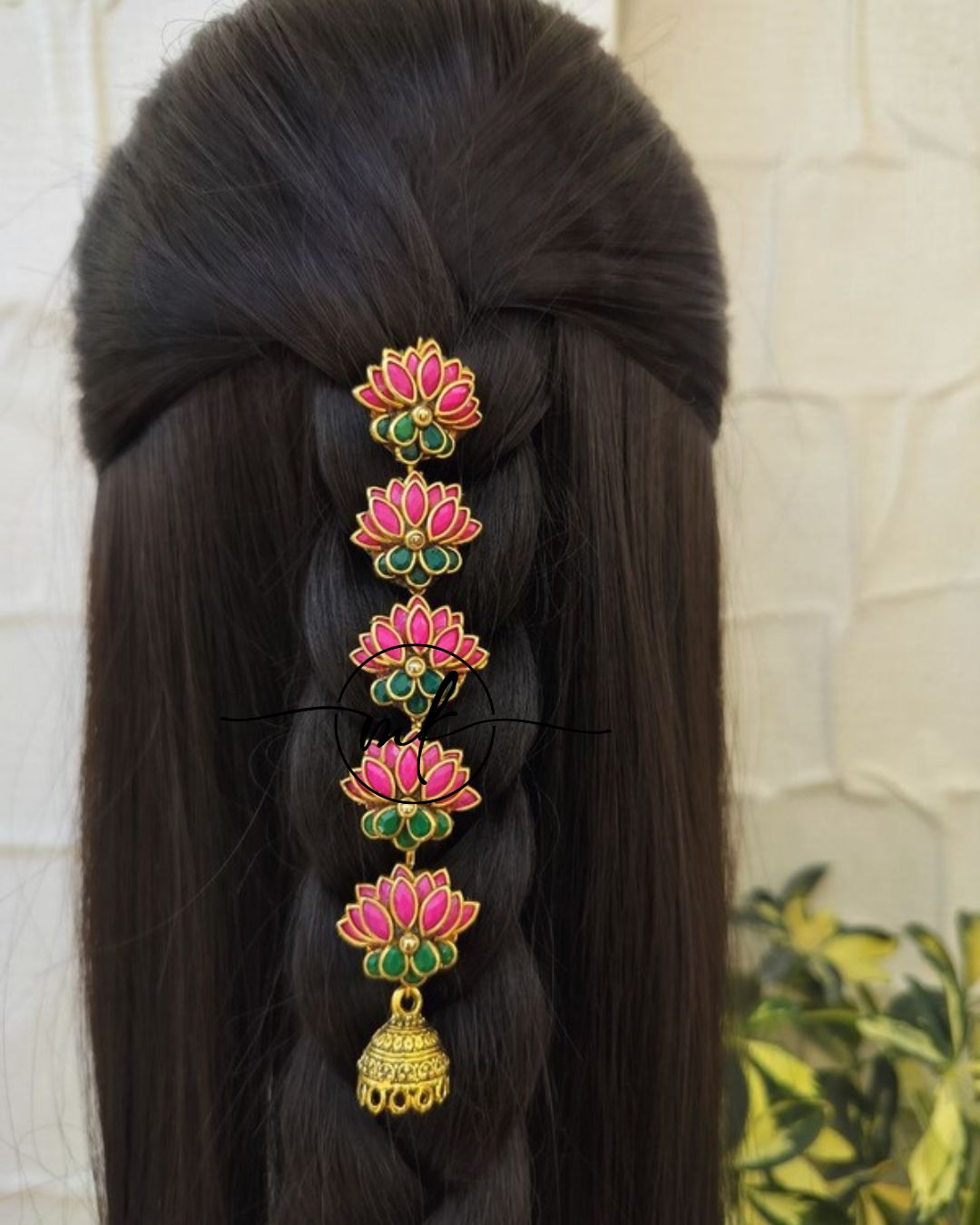 LYLA Pink Lotus Hair Brooch