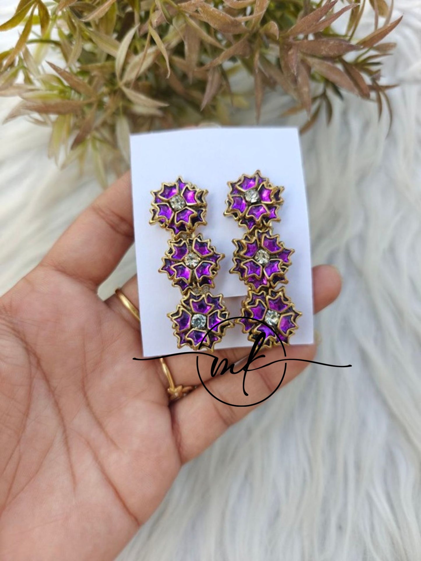 Kundan Alligator pin