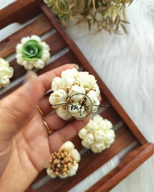 Jas - premium jasmin Hair Brooch/ Hair ties