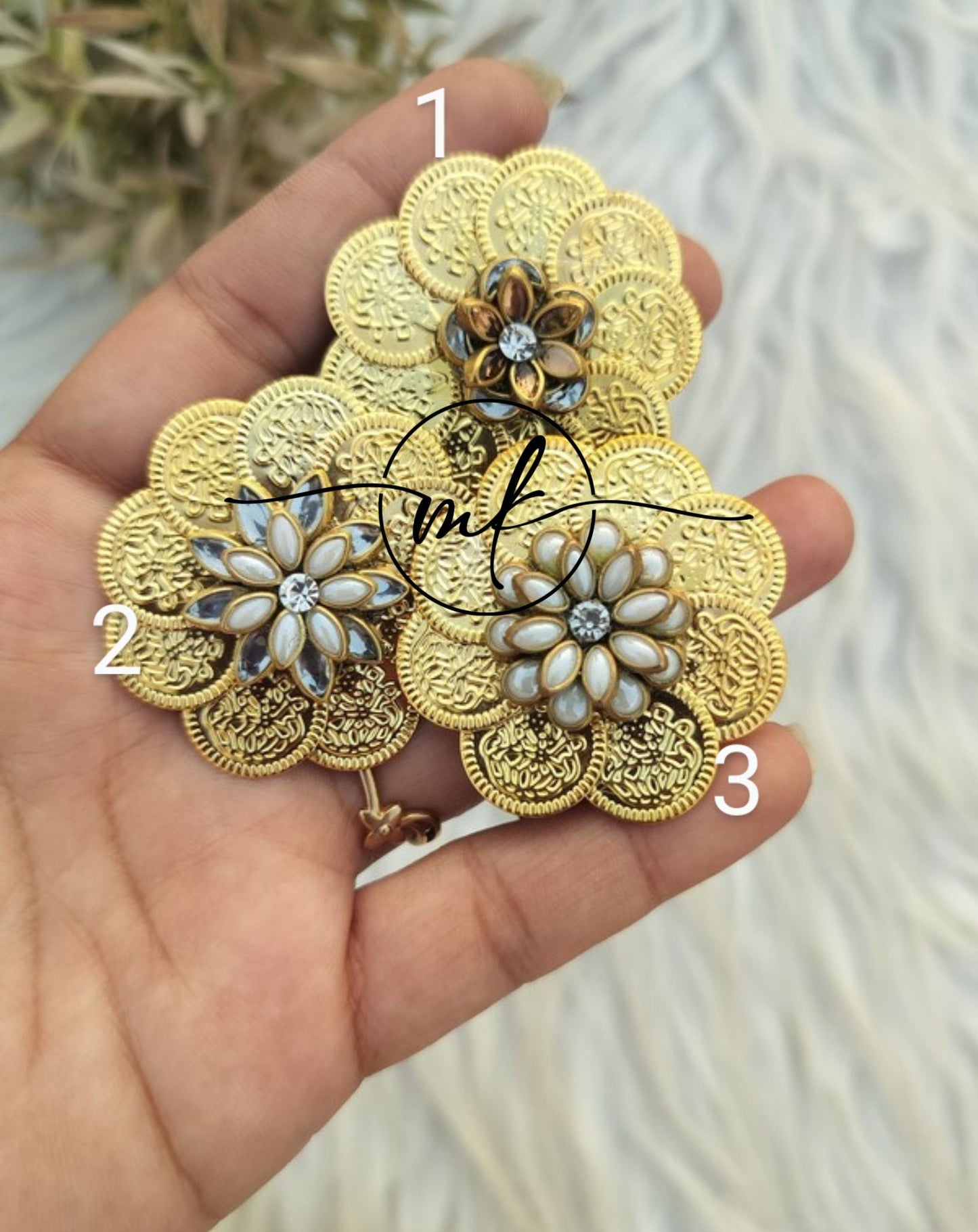 Cira Flower HAIR Brooch /Hair Ties