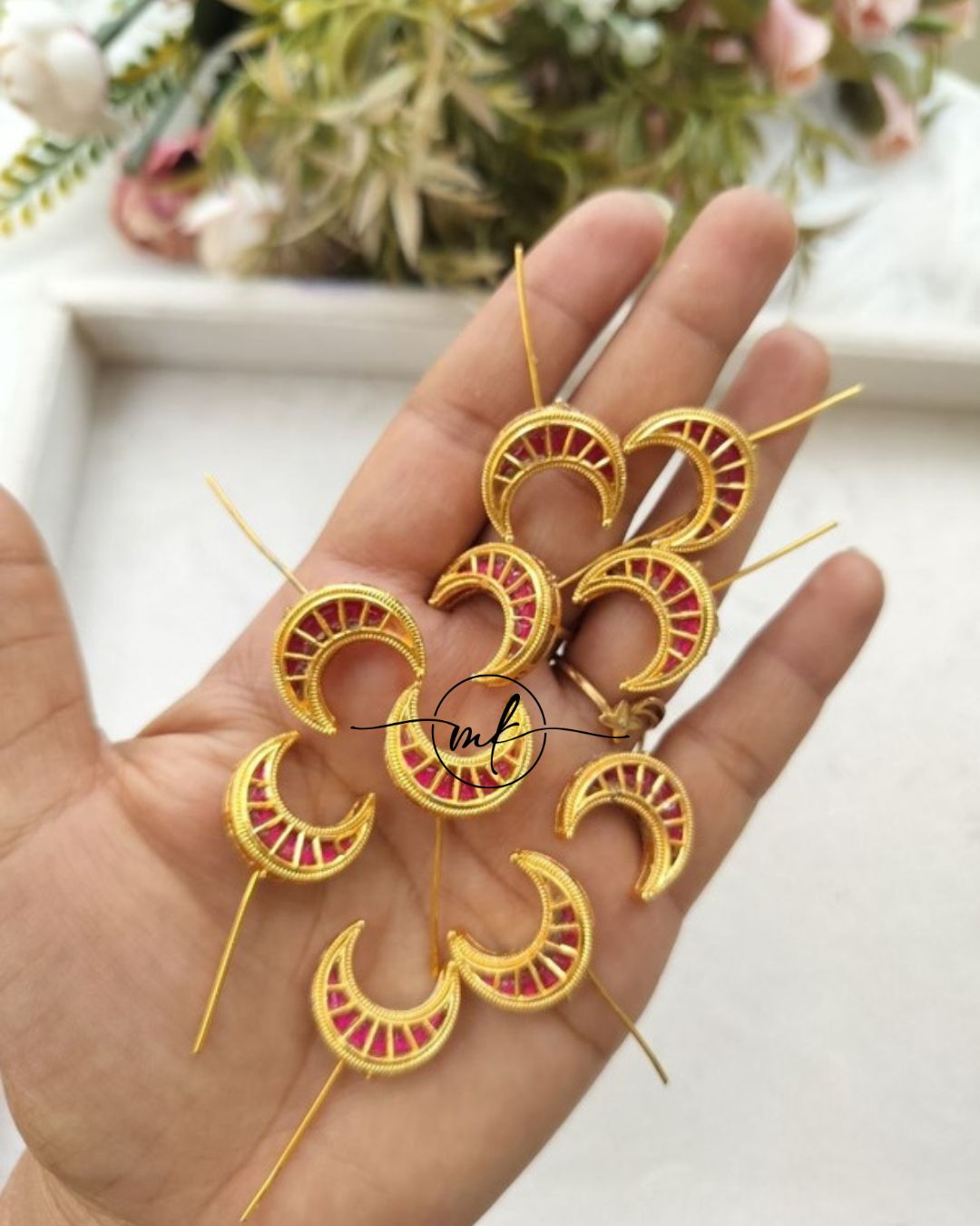 Pink Mathi Hair Hooks