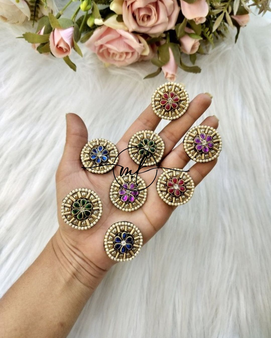 Spire Gold Kundan Hair Brooch Return gift Combo