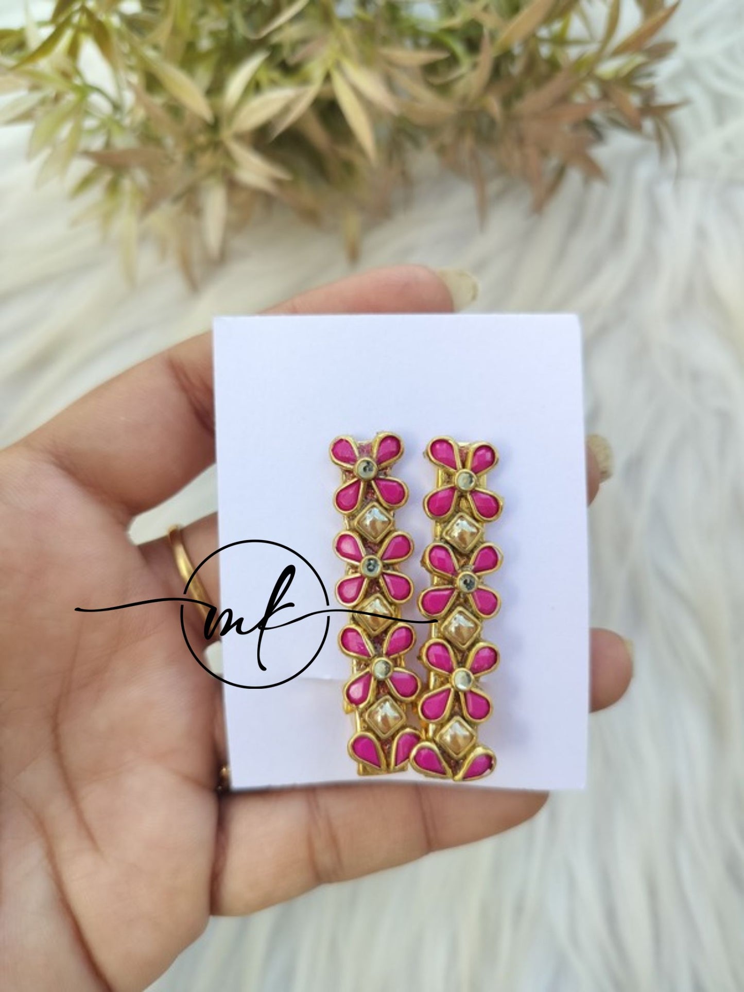Kundan Alligator pins