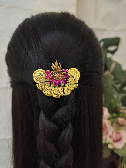 KIYA Lakshmi Kundan Hair Brooch Return gift Combo - mix of colours