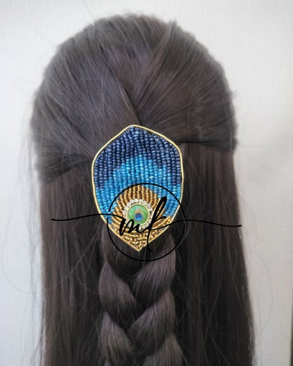 Peacock feather V04 Pendant / Hair Brooch/ Dress Brooch