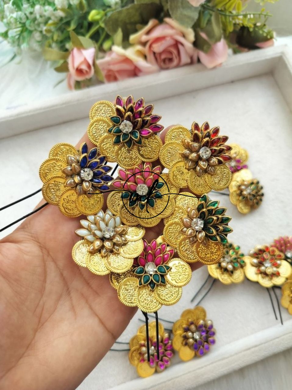 CIMA Lotus Hair Brooch Return gift Combo (mix of colours)