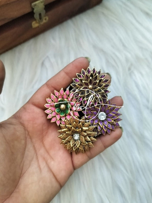 Kundan Hair Brooch
