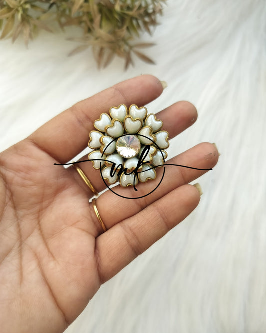 Kundan Hair Brooch/Hair ties