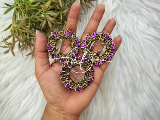 Purple Lara Hair Brooch Return gift Combo
