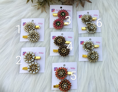 Premium Kundan Alligator pins