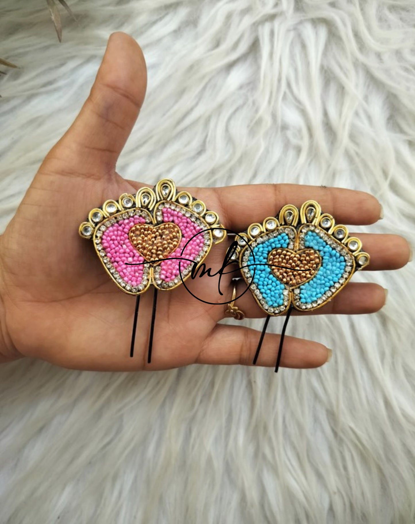 Baby feet Baby Shower Hair Accessories