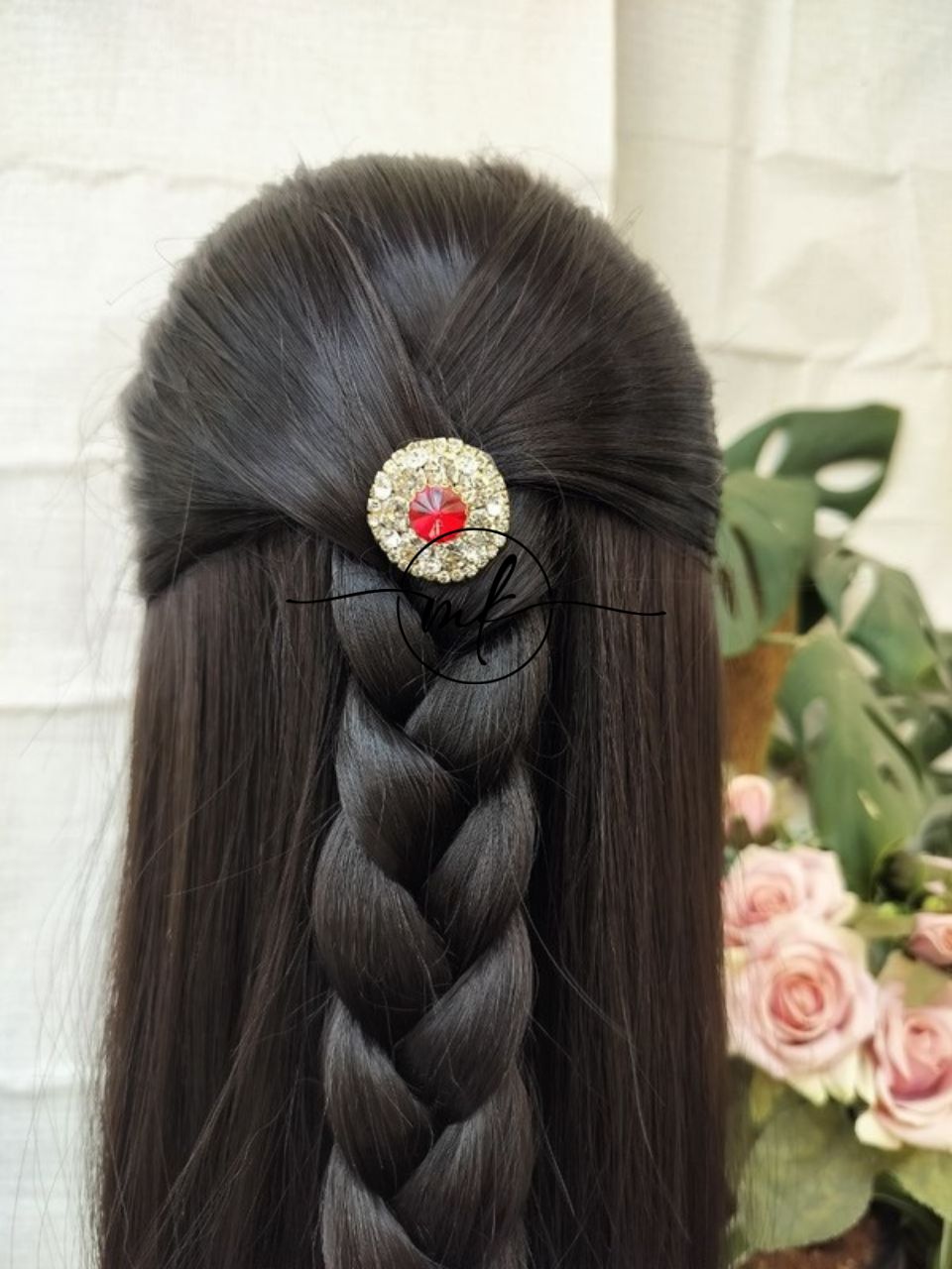 Victorian Diamond Red Hair Brooch