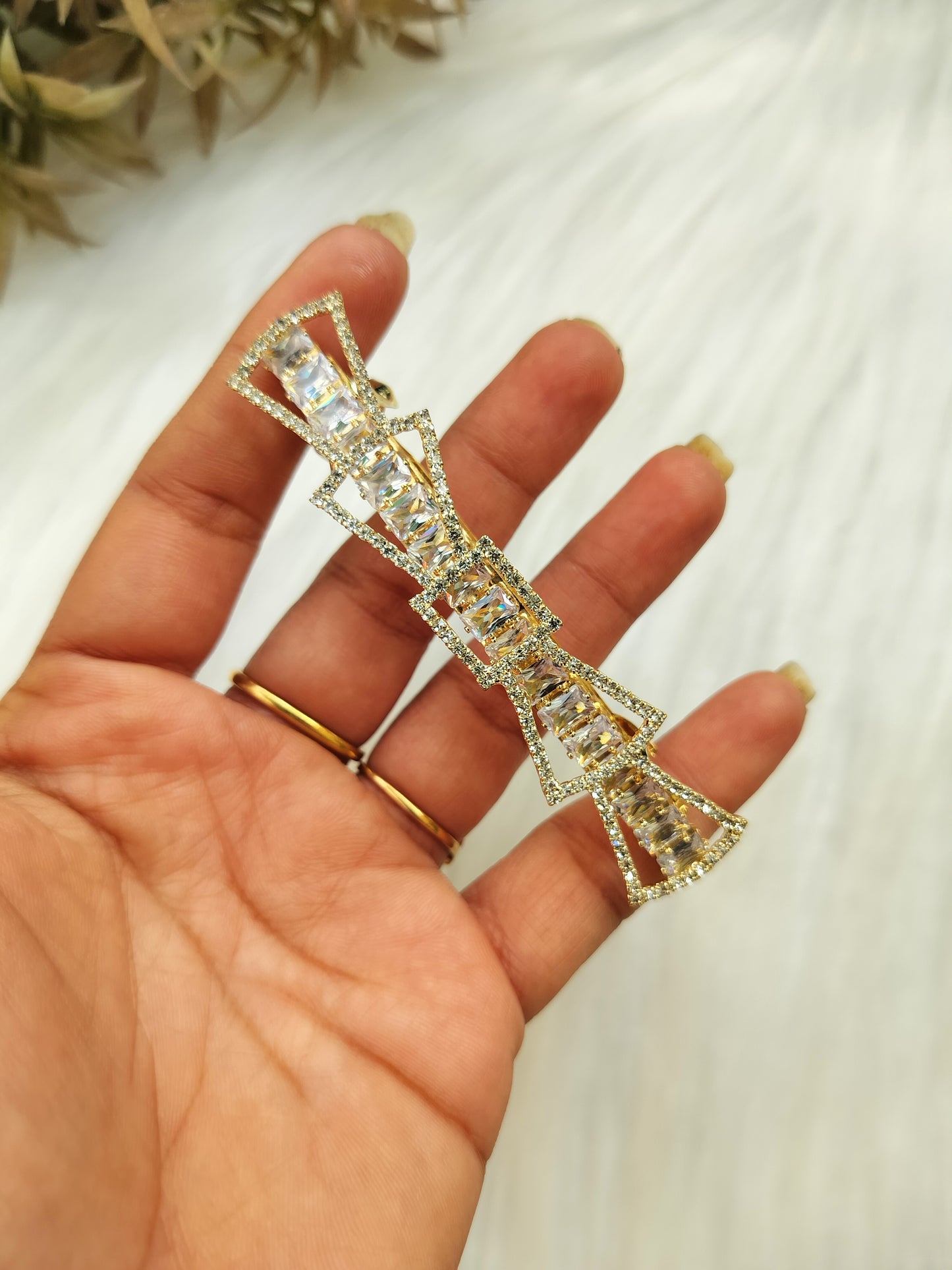 Crystal Premium Fancy Baratte Clip -Large size