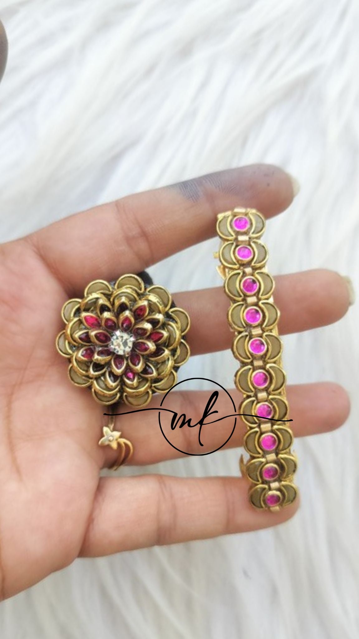 Hair Ties+ Centre clip Combo