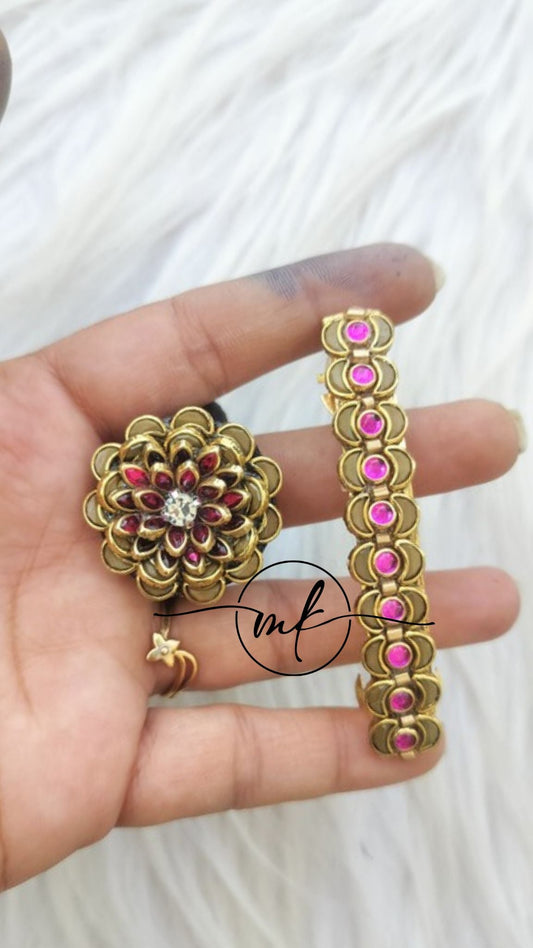 Hair Ties+ Centre clip Combo