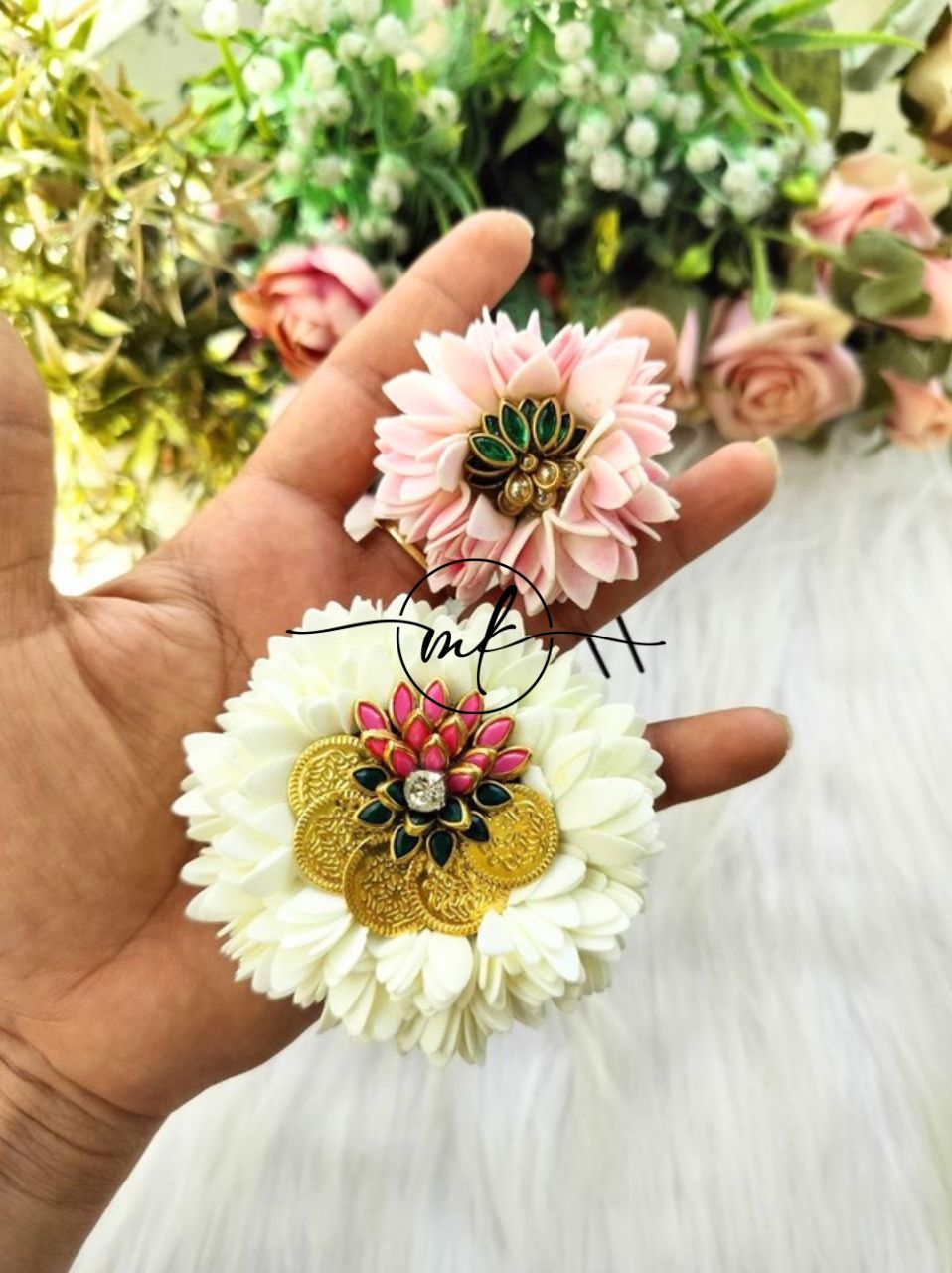 CIMA + LIA LOTUS ARFL Hair Brooch - set of 2