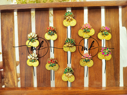 CIKA Lotus - 2C Hair Brooch -1 piece