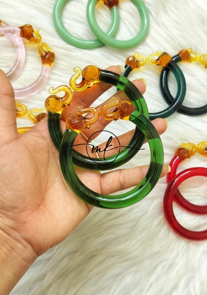 Elephant Glass Bangle