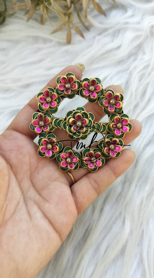 Nimo Green Pink Rose Center clip-5Cm