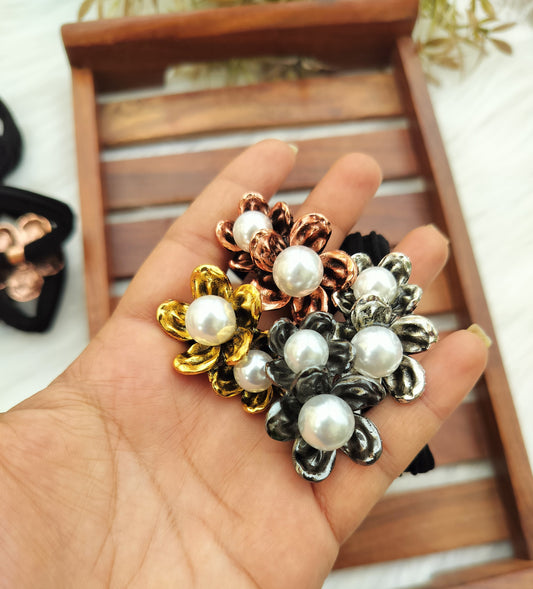 Anti-Tarnish Floral premium Hair ties