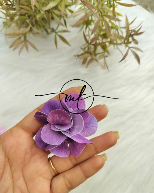 HYDRA Purple flower HAIR Ties
